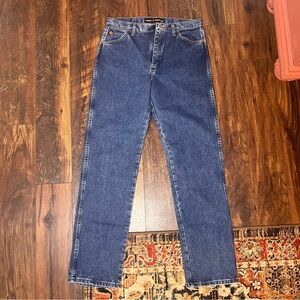 Mens Wrangler flame resistant denim jeans 34 x 34